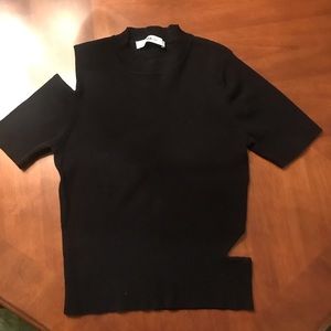 Zara Basic Knit Cut Out top. Sz L.
